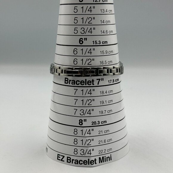 3/$30 Armitron Watch Women Silver Tone Pink Bling White Dial New Battery 7" - Picture 9 of 12